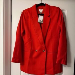 H & M red blazer
